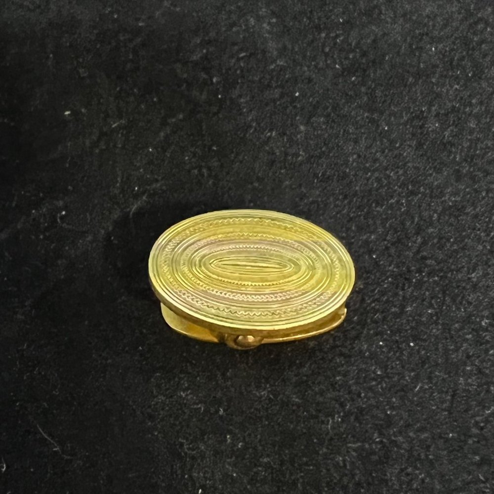 Vintage R & F Striped Gold Tone Clasp (2897)